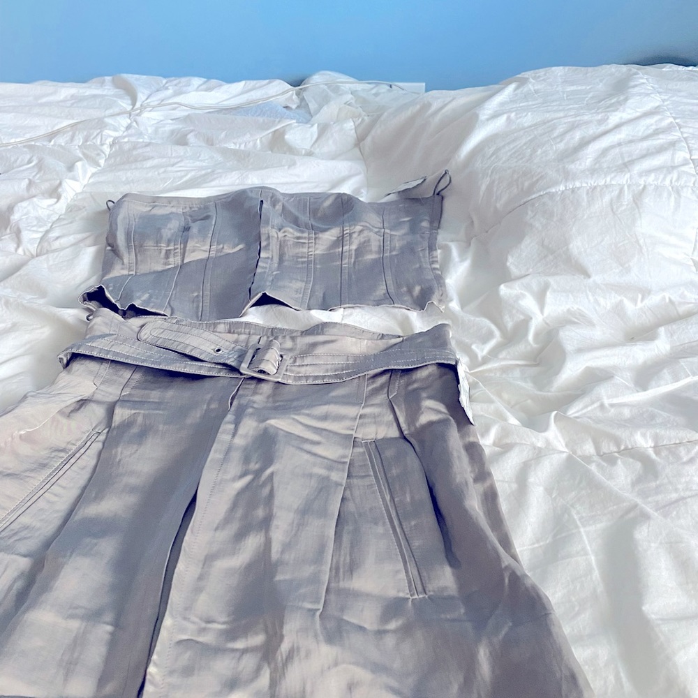 2 pc strapless stemmed Antonio Marras outfit